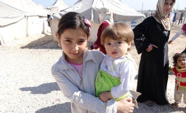 Children in refugee camp